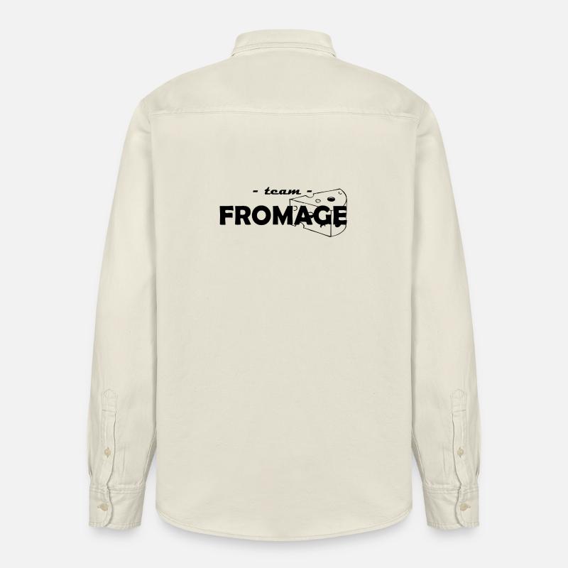 team fromage - Chemise unisexe coupe décontractée bio Stanley/Stella - écru doux