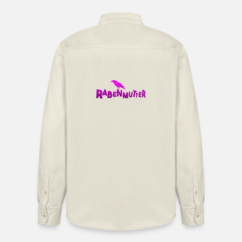 Rabenmutter - Mutter - Mama - Mami - Rabe - Relaxed Fit Unisex Organic Hemd von Stanley/Stella - Natur