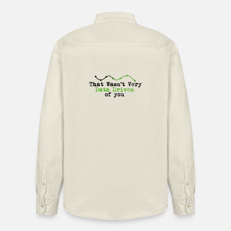 Datengetriebenes Graphline-Logo - Relaxed Fit Unisex Organic Hemd von Stanley/Stella - Natur