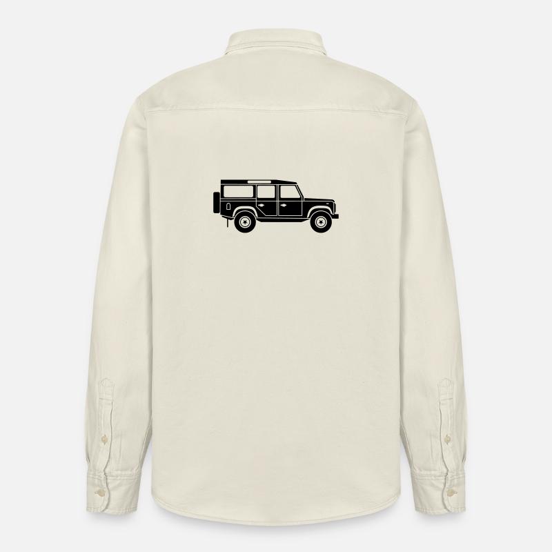 Defender D110 NEU - Relaxed Fit Unisex Organic Hemd von Stanley/Stella - Natur