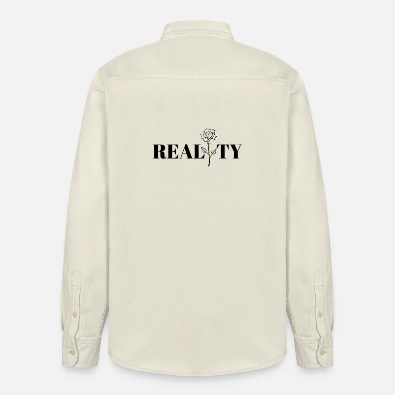 Cool design, reality. - Relaxed Fit Unisex Organic Shirt by Stanley/Stella - soft Ecru
