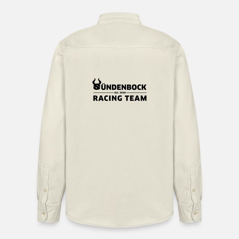 Racing Team Design GREEN - Relaxed Fit Unisex Organic Hemd von Stanley/Stella - Natur