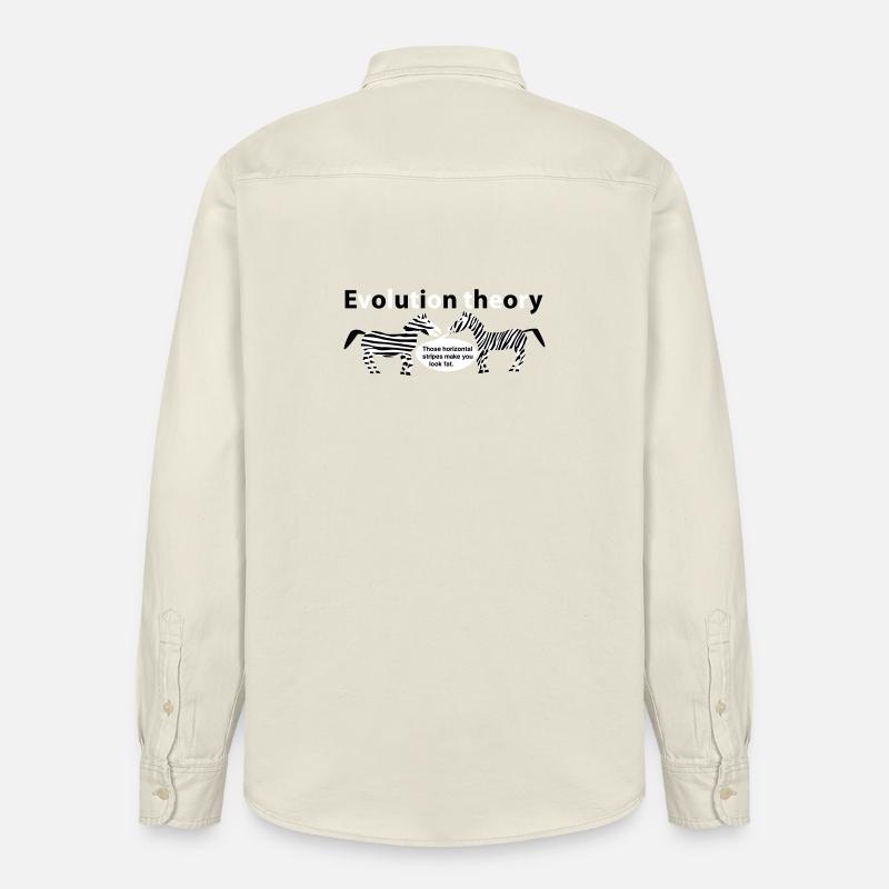 Zebras der Evolutionstheorie - Relaxed Fit Unisex Organic Hemd von Stanley/Stella - Natur