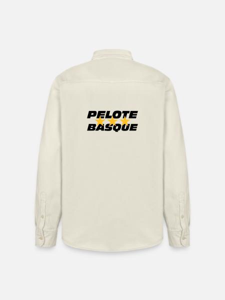 Pelote Basque - Chemise unisexe coupe décontractée bio Stanley/Stella - écru doux