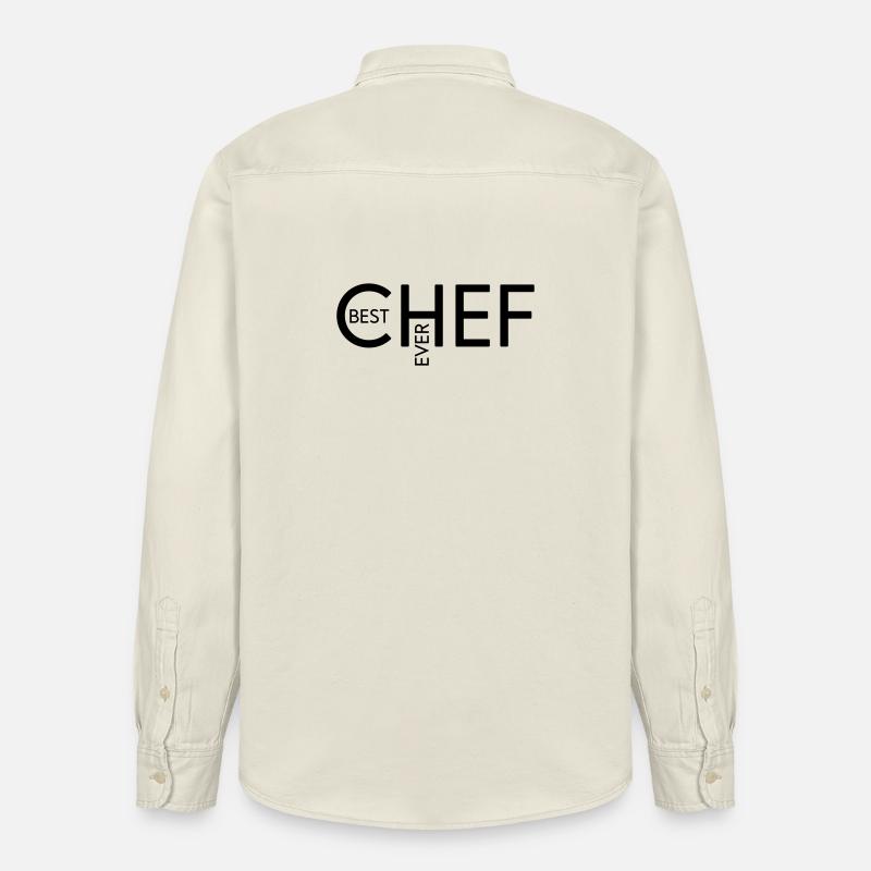 Best Chef ever - Relaxed Fit Unisex Organic Hemd von Stanley/Stella - Natur