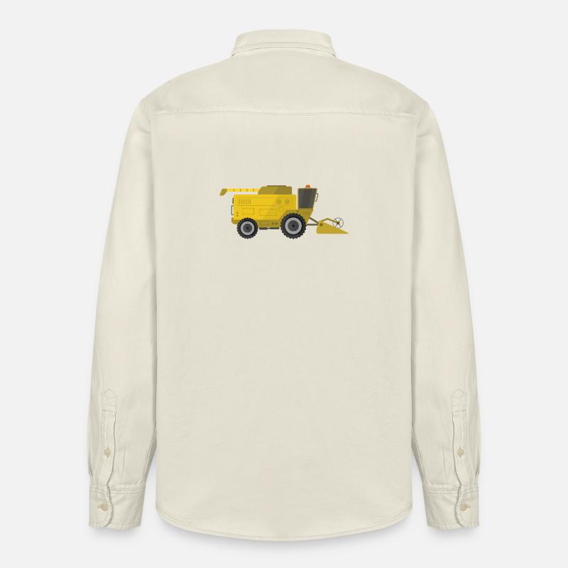 Moissonneuse-batteuse - Chemise unisexe coupe décontractée bio Stanley/Stella - écru doux