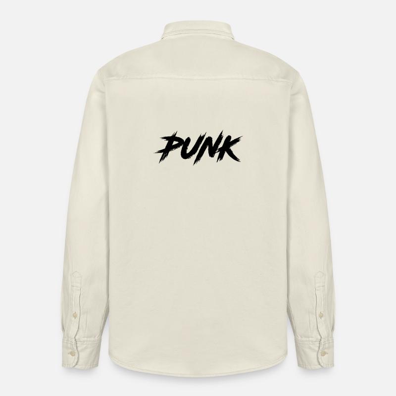 PUNK - Relaxed Fit Unisex Organic Hemd von Stanley/Stella - Natur