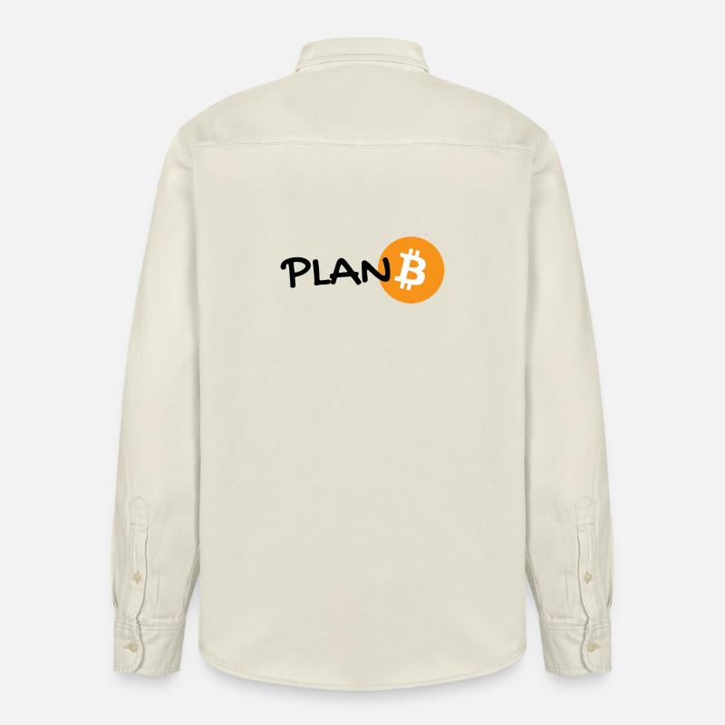 plan B - bitcoin Plan Bitcoin - Hoodl  - Relaxed Fit Unisex Organic Hemd von Stanley/Stella - Natur