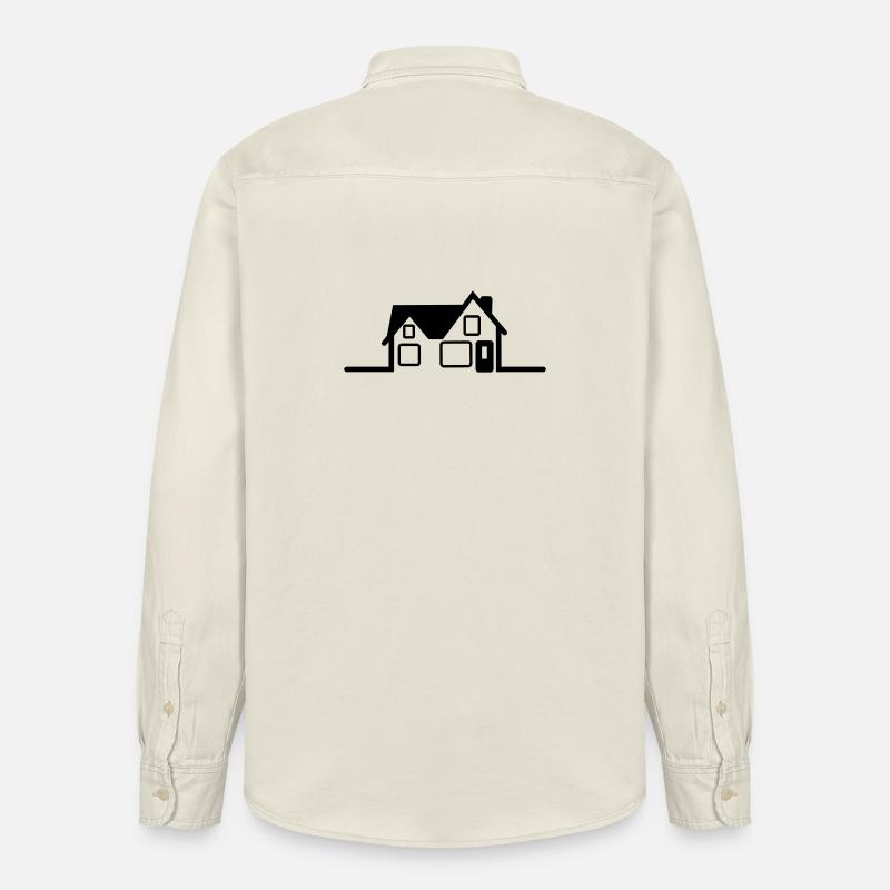 Logo des Hauses - Relaxed Fit Unisex Organic Hemd von Stanley/Stella - Natur