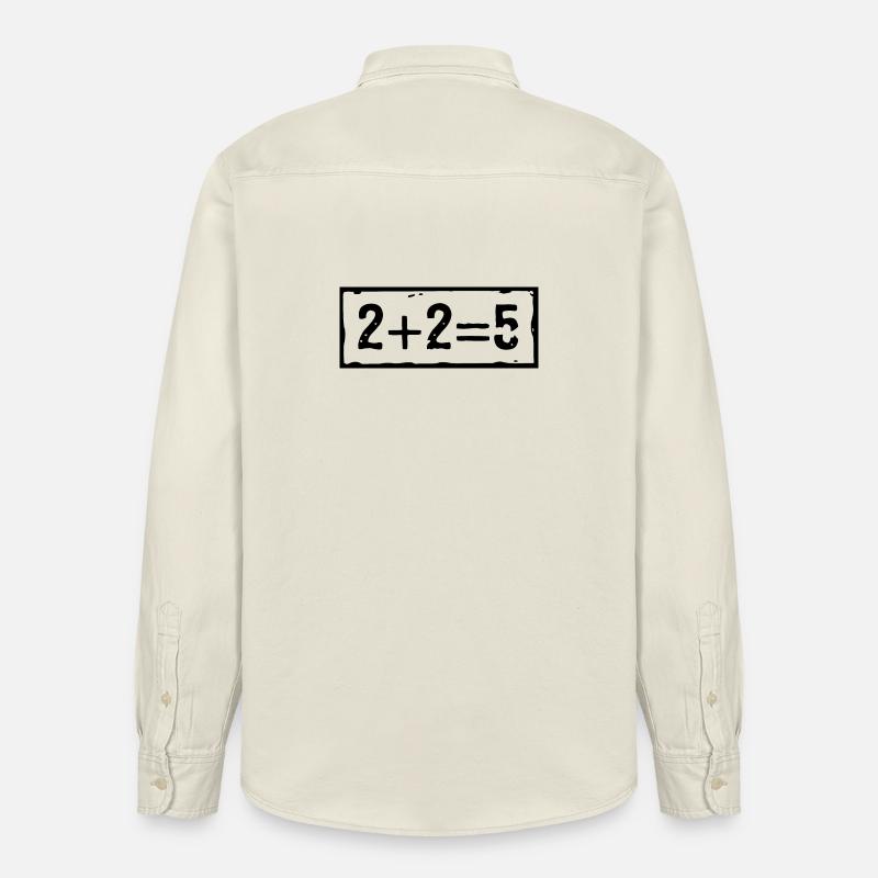 2 plus 2 ergibt 5 - Relaxed Fit Unisex Organic Hemd von Stanley/Stella - Natur