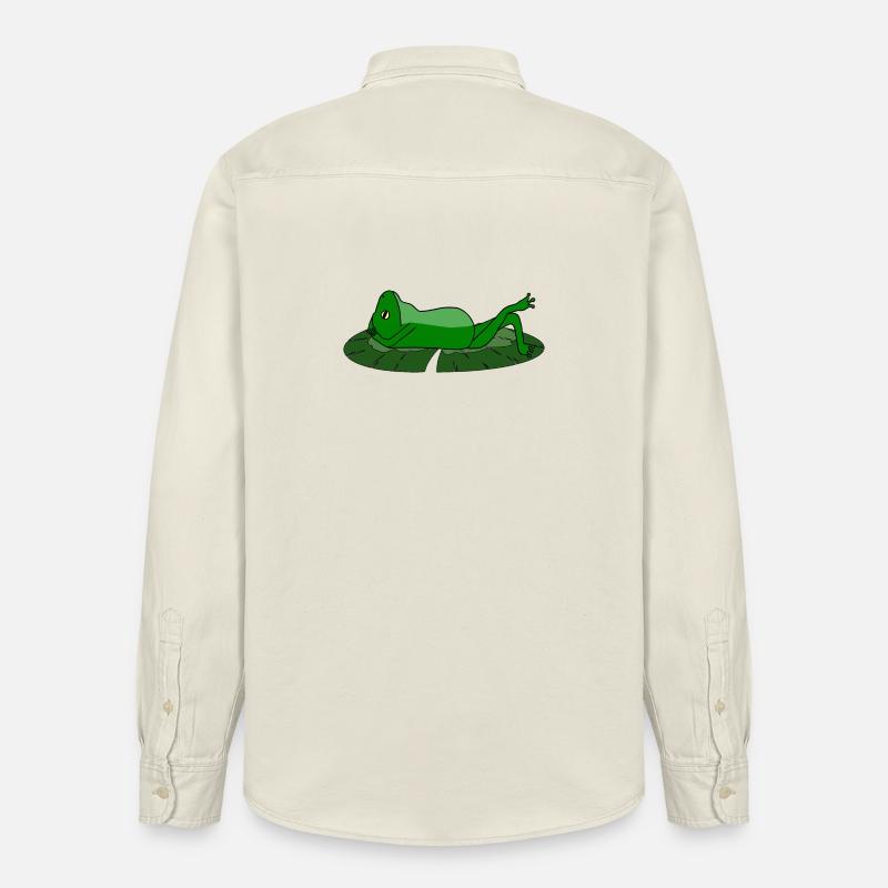 Frog Toad Chill Toad - Relaxed Fit Unisex Organic Shirt by Stanley/Stella - soft Ecru