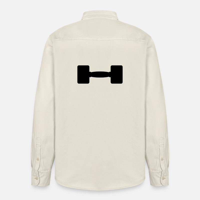 Hantel - Relaxed Fit Unisex Organic Hemd von Stanley/Stella - Natur