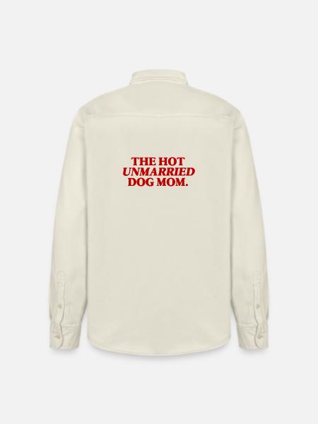 Cadeau drôle de la maman de hot-dog non mariée - Chemise unisexe coupe décontractée bio Stanley/Stella - écru doux