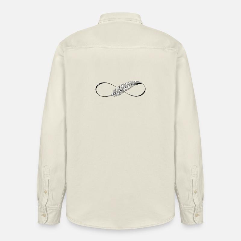 Lignes mignonnes Infinity Spring - Chemise unisexe coupe décontractée bio Stanley/Stella - écru doux
