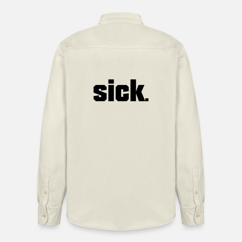 Sick Design - easy - Relaxed Fit Unisex Organic Shirt by Stanley/Stella - soft Ecru