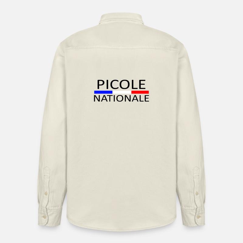 Picole nationale - Chemise unisexe coupe décontractée bio Stanley/Stella - écru doux