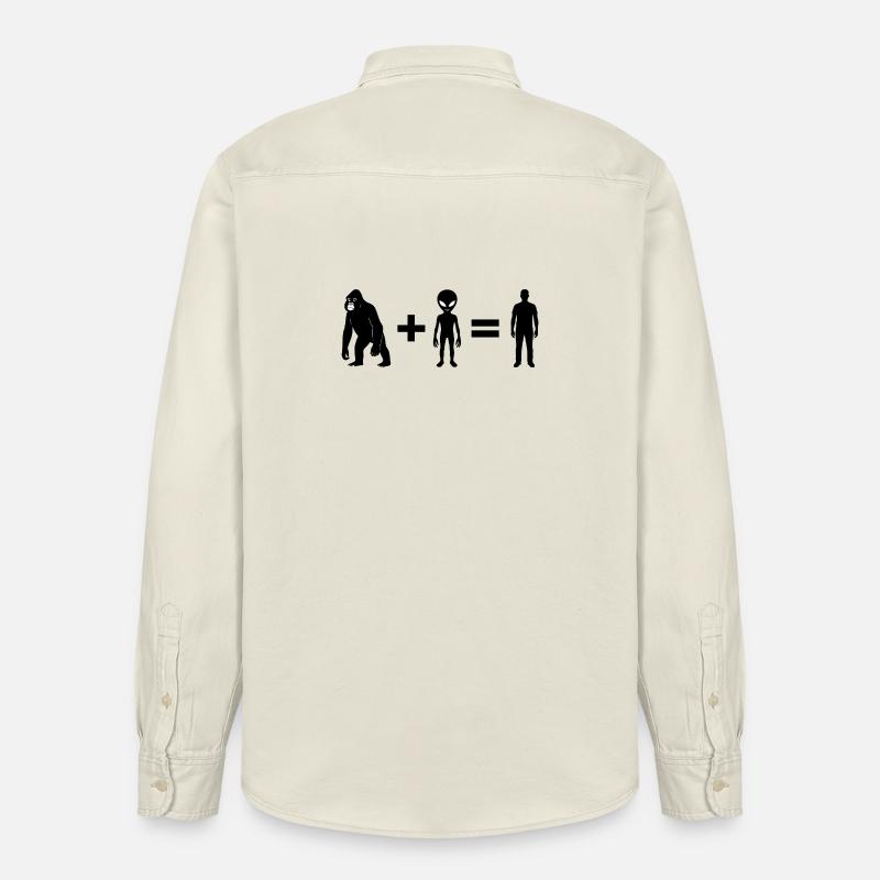 Evolution 2.0 by Falsches Design - Relaxed Fit Unisex Organic Hemd von Stanley/Stella - Natur