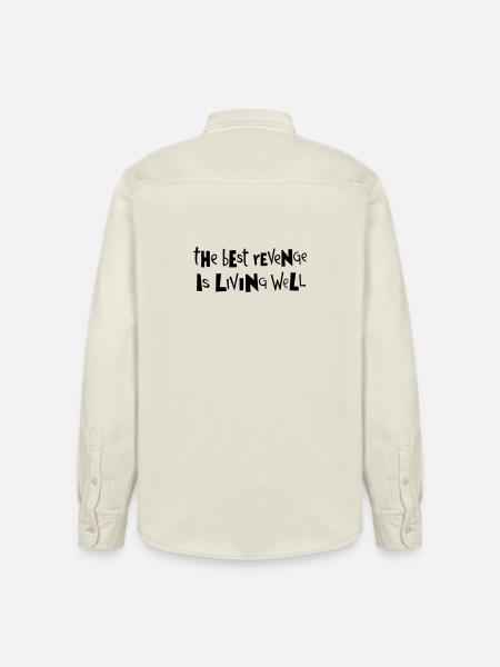 Best revenge ... by Cean - Relaxed Fit Unisex Organic Shirt by Stanley/Stella - soft Ecru