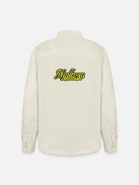 Mallorca Schrift - Relaxed Fit Unisex Organic Hemd von Stanley/Stella - Natur