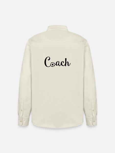 Football Coach - Relaxed Fit Unisex Organic Shirt by Stanley/Stella - soft Ecru