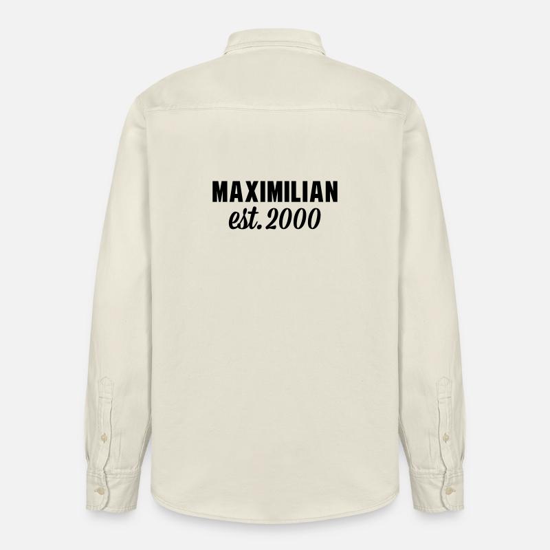 Maximilian est 2000 - Relaxed Fit Unisex Organic Hemd von Stanley/Stella - Natur