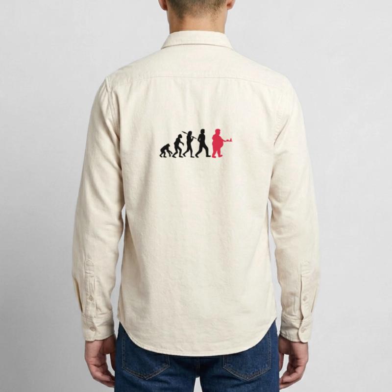 Fast Food Evolution Relaxed Fit Unisex Organic Shirt by Stanley/Stella