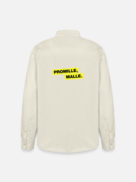 Promille, Malle - Relaxed Fit Unisex Organic Hemd von Stanley/Stella - Natur