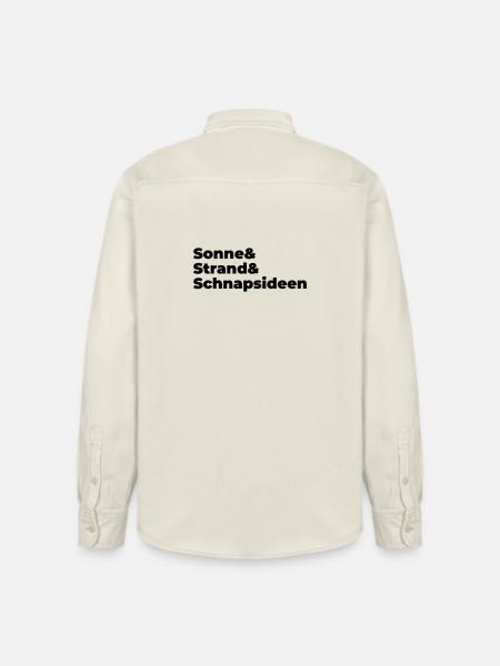 Sonne Strand Snapsideen - Relaxed Fit Unisex Organic Hemd von Stanley/Stella - Natur