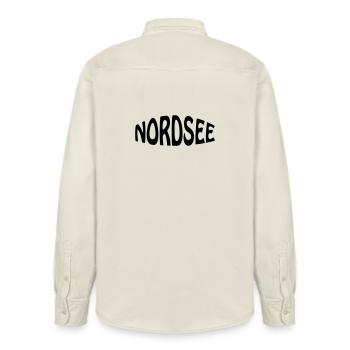 Mer du Nord - Chemise unisexe coupe décontractée bio Stanley/Stella - écru doux - Dos - AI Model Male 178 light (178cm)