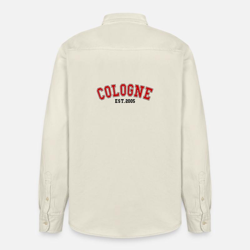 Cologne Est.2005 - Chemise unisexe coupe décontractée bio Stanley/Stella - écru doux