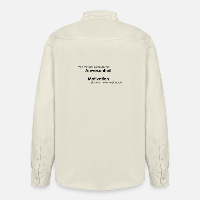Affluence et motivation - Chemise unisexe coupe décontractée bio Stanley/Stella - écru doux