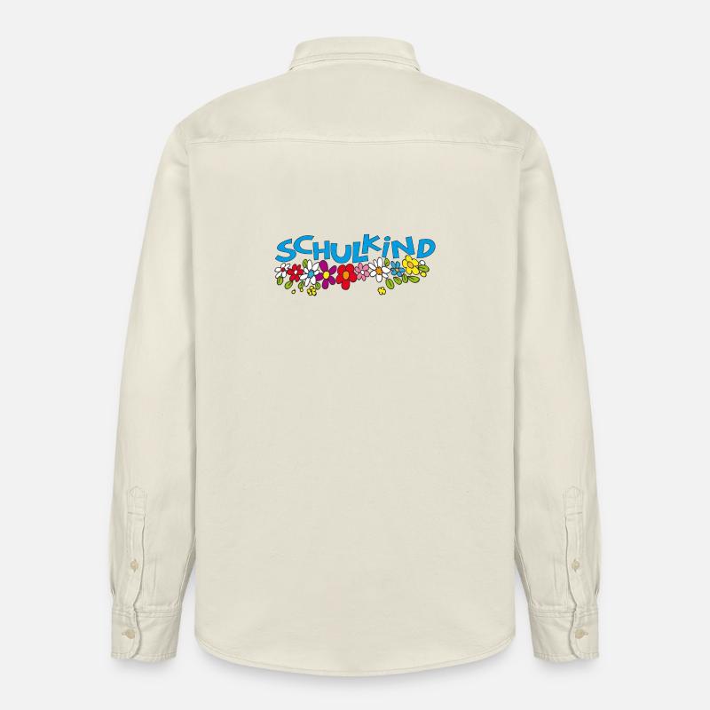 Schulkind - Relaxed Fit Unisex Organic Hemd von Stanley/Stella - Natur