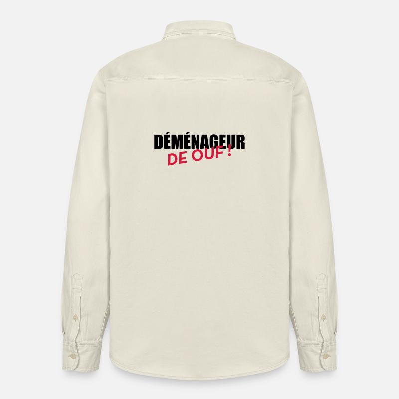 frachtführer / möbelpacker / mover / bewegen - Relaxed Fit Unisex Organic Hemd von Stanley/Stella - Natur