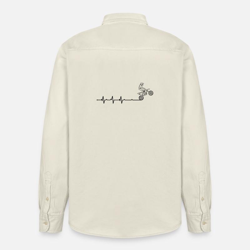 BMX Daredevil Silhouette - Relaxed Fit Unisex Organic Hemd von Stanley/Stella - Natur