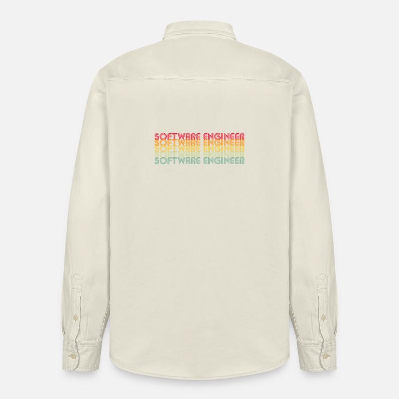 Bunte Codierungsmotivation - Relaxed Fit Unisex Organic Hemd von Stanley/Stella - Natur