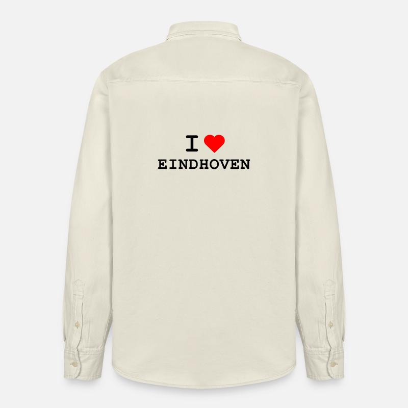 Ich liebe Eindhoven - J’aime Eindhoven - Chemise unisexe coupe décontractée bio Stanley/Stella - écru doux