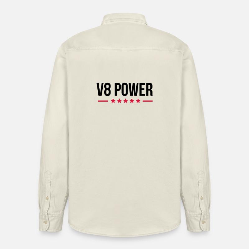 V8 Power - Relaxed Fit Unisex Organic Hemd von Stanley/Stella - Natur