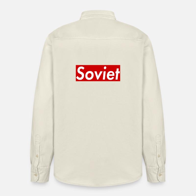 Soviet - Relaxed Fit Unisex Organic Shirt by Stanley/Stella - soft Ecru