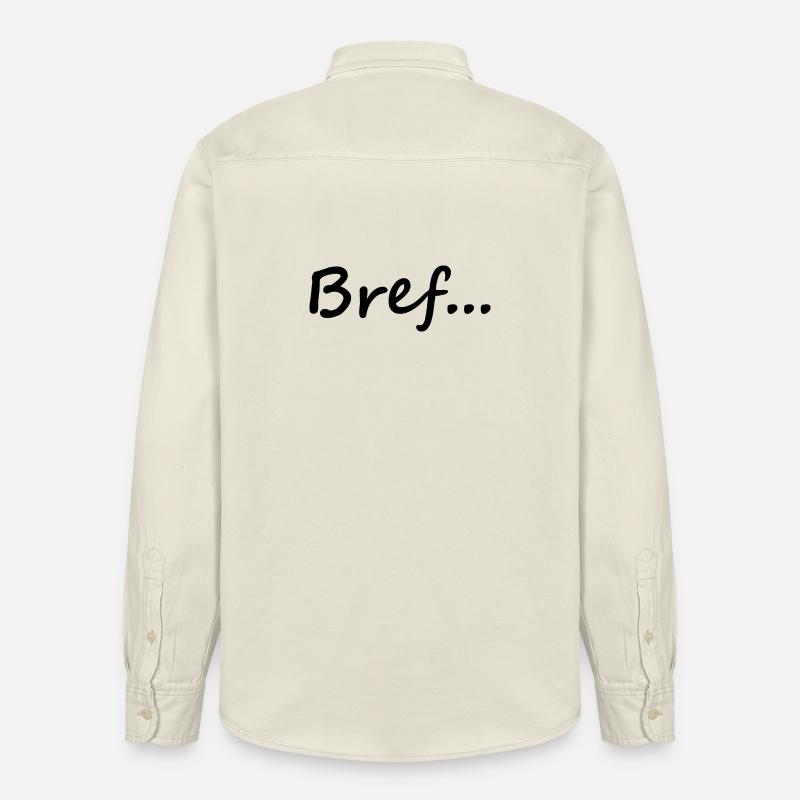 Bref - Chemise unisexe coupe décontractée bio Stanley/Stella - écru doux