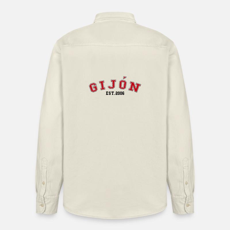 Gijón Fondée en 2006 - Chemise unisexe coupe décontractée bio Stanley/Stella - écru doux