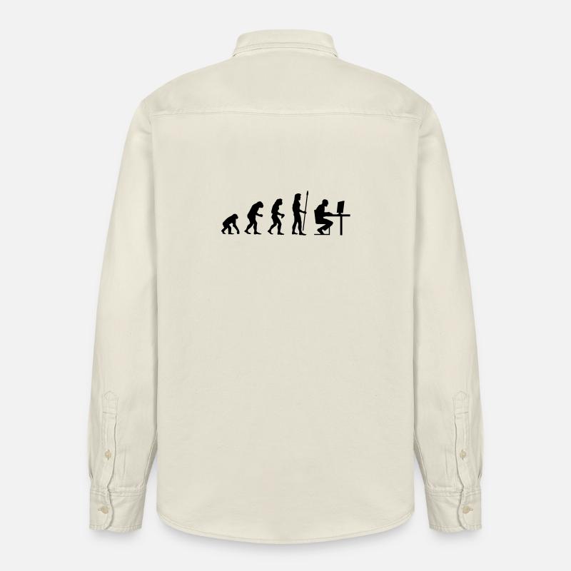 evolution_pc_3 - Relaxed Fit Unisex Organic Hemd von Stanley/Stella - Natur