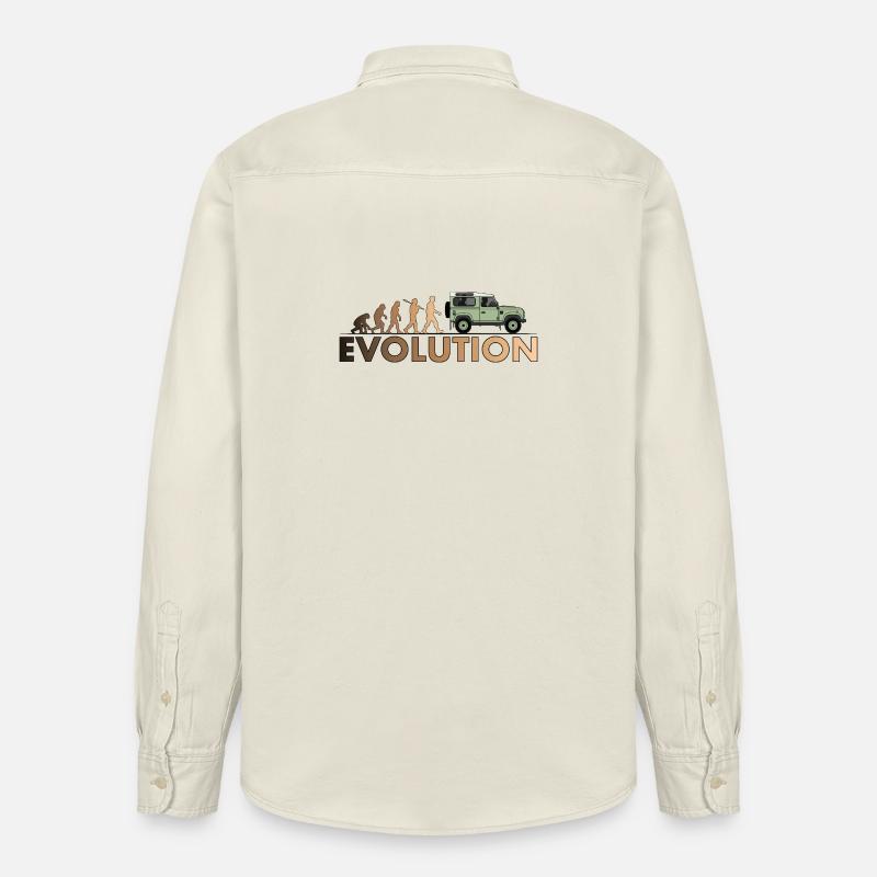 Defender 90 Evolution - Relaxed Fit Unisex Organic Hemd von Stanley/Stella - Natur