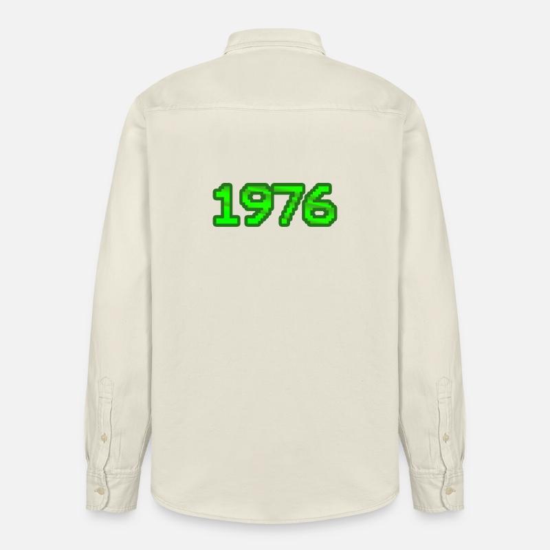 Nerd 1976 - Chemise unisexe coupe décontractée bio Stanley/Stella - écru doux