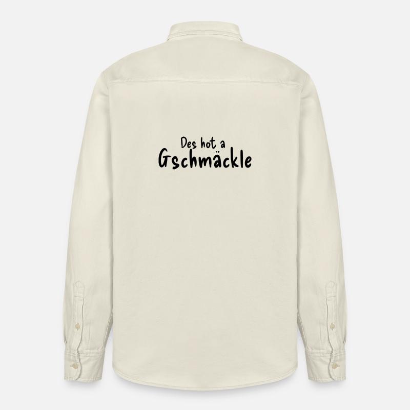 Gschmäckle - Relaxed Fit Unisex Organic Hemd von Stanley/Stella - Natur