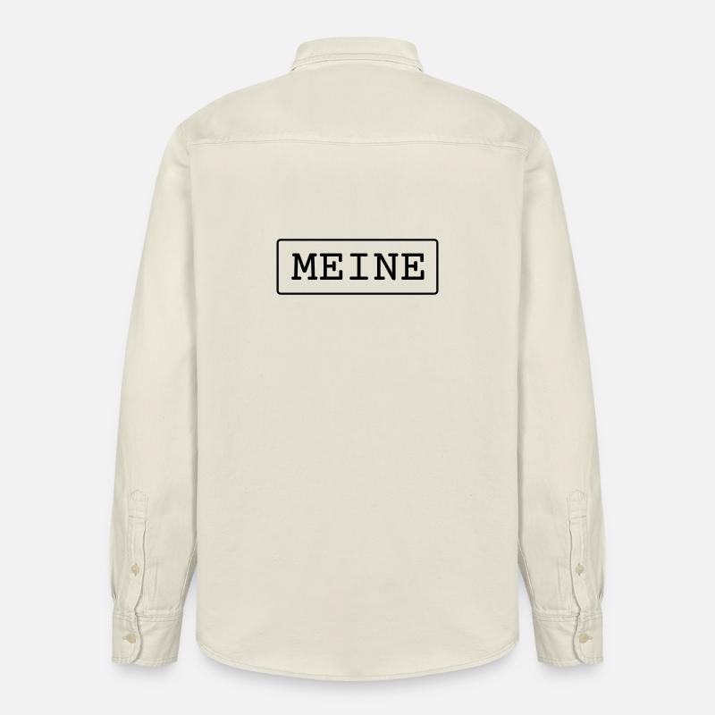 Meine Eigentum Besitz Geschenk - Relaxed Fit Unisex Organic Hemd von Stanley/Stella - Natur