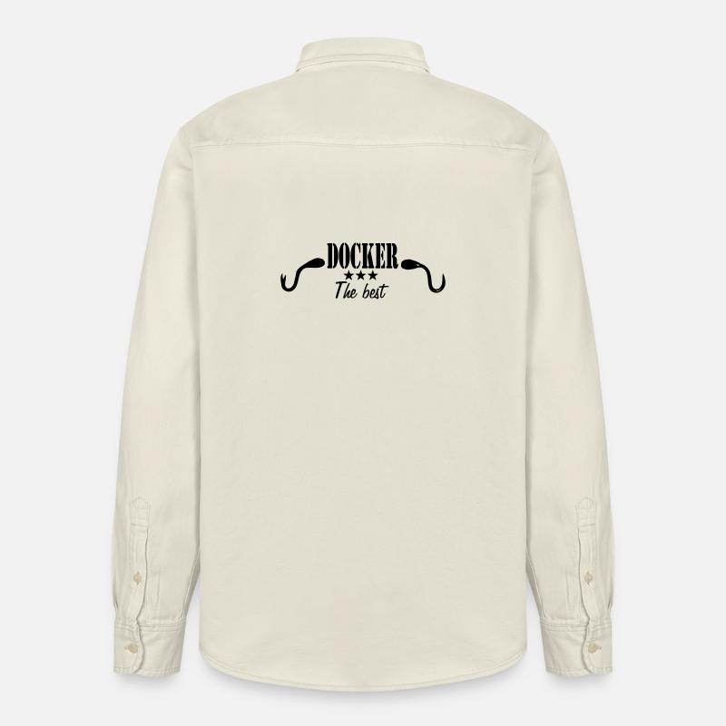 docker - Chemise unisexe coupe décontractée bio Stanley/Stella - écru doux