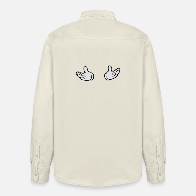 Comic Hände - offen - Relaxed Fit Unisex Organic Hemd von Stanley/Stella - Natur