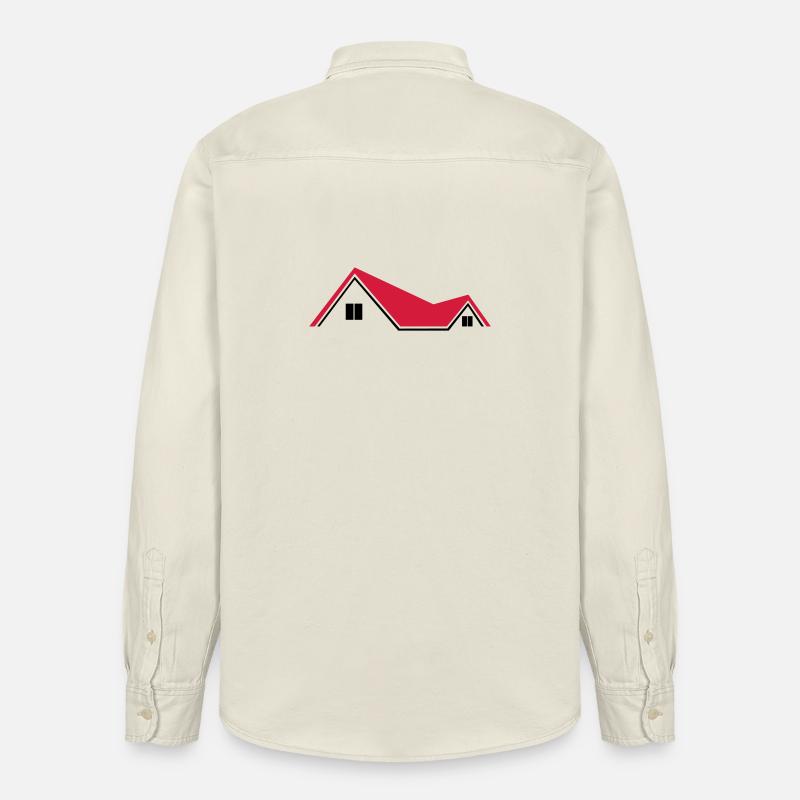 Haus - Relaxed Fit Unisex Organic Hemd von Stanley/Stella - Natur