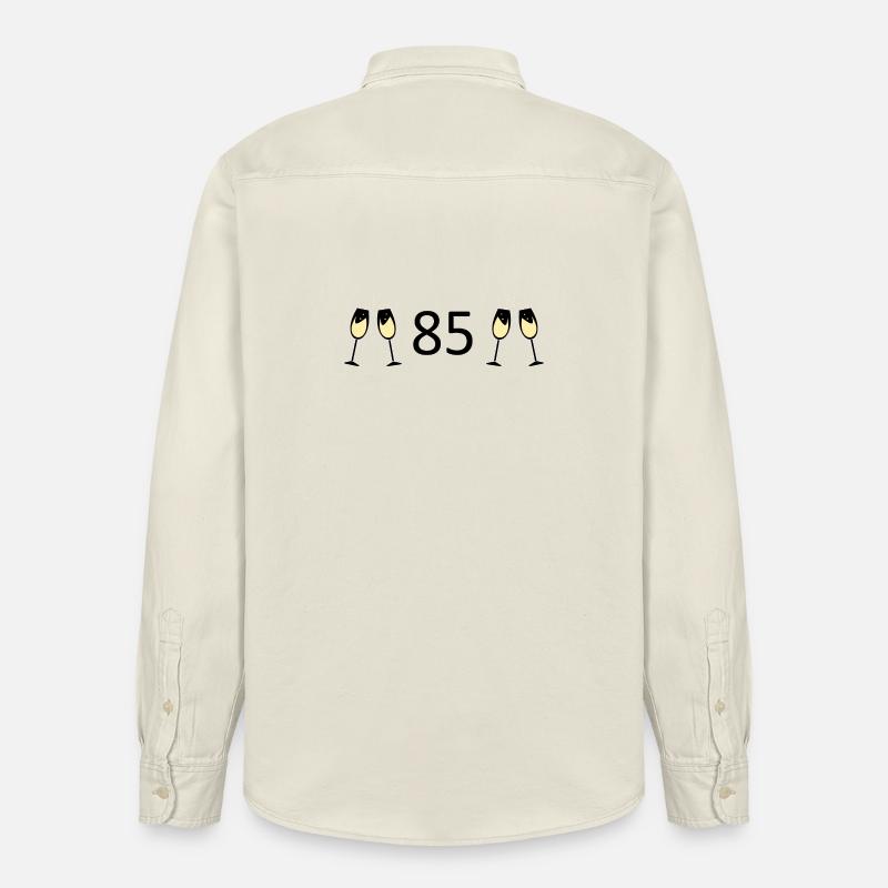 85° Compleanno 85 Anni Anniversario 85 Numero 85 Nero - Camicia unisex vestibilità rilassata bio di Stanley/Stella - ecru morbido