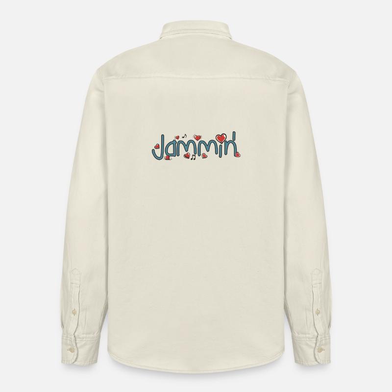 Jammin' - Relaxed Fit Unisex Organic Hemd von Stanley/Stella - Natur